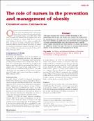 The role of nurses in the prevention and management of obesity
